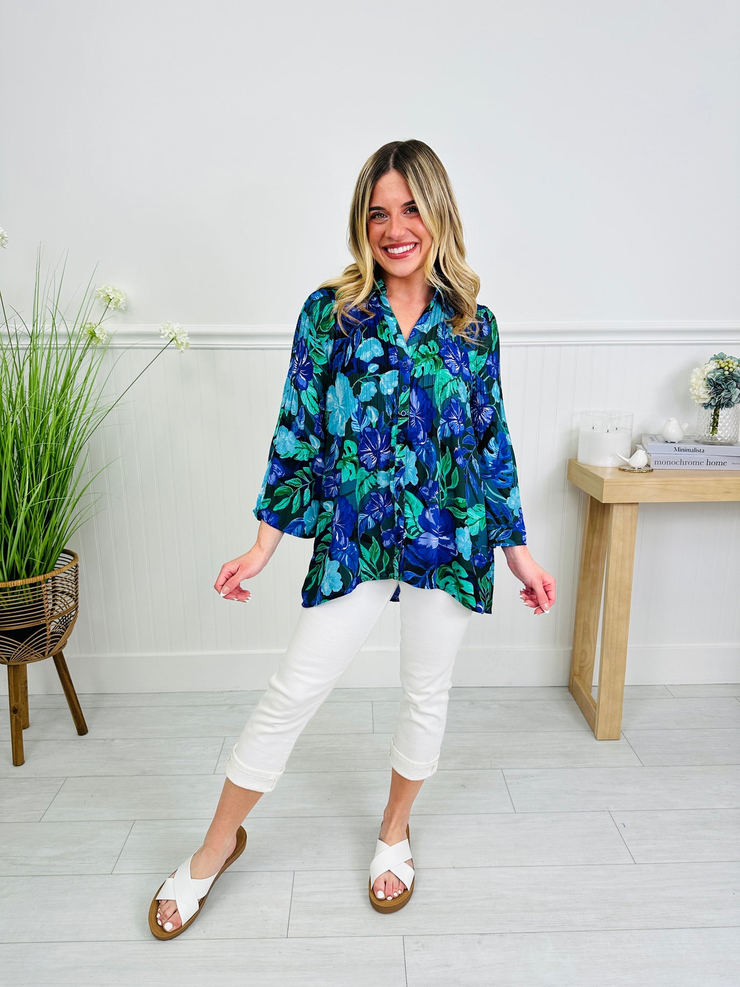 Let the Sunshine In Top in Naples Print