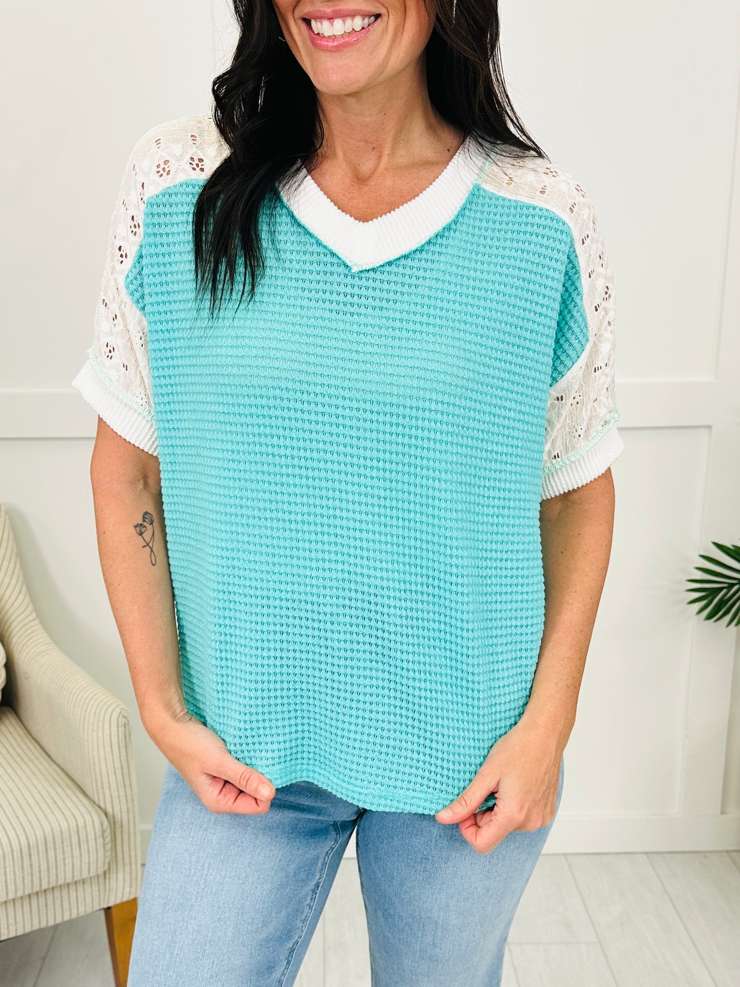 Sunny Daydream Top in Turquoise