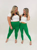 Tummy Control Custom MOCO Leggings In Kelly Green