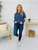 Falling Into Hue Top in Navy