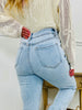 Crush On The Cuff Tummy Control Mom Jeans
