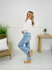 All Eyes on Me Tummy Control Wide Leg Cropped Jeans