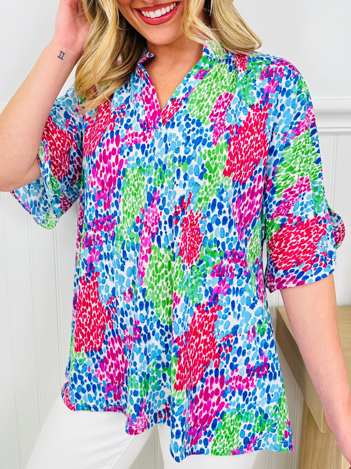 Radiate Sunshine Top in Sanibel Print