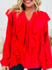 Glamorous Grace Top In Red