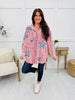 Main Street Plaid Shacket In Red