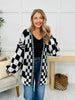 The Final Checkpoint Cardigan in Black Combo