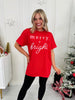 Merry + Bright Graphic Tee-Multiple Colors!