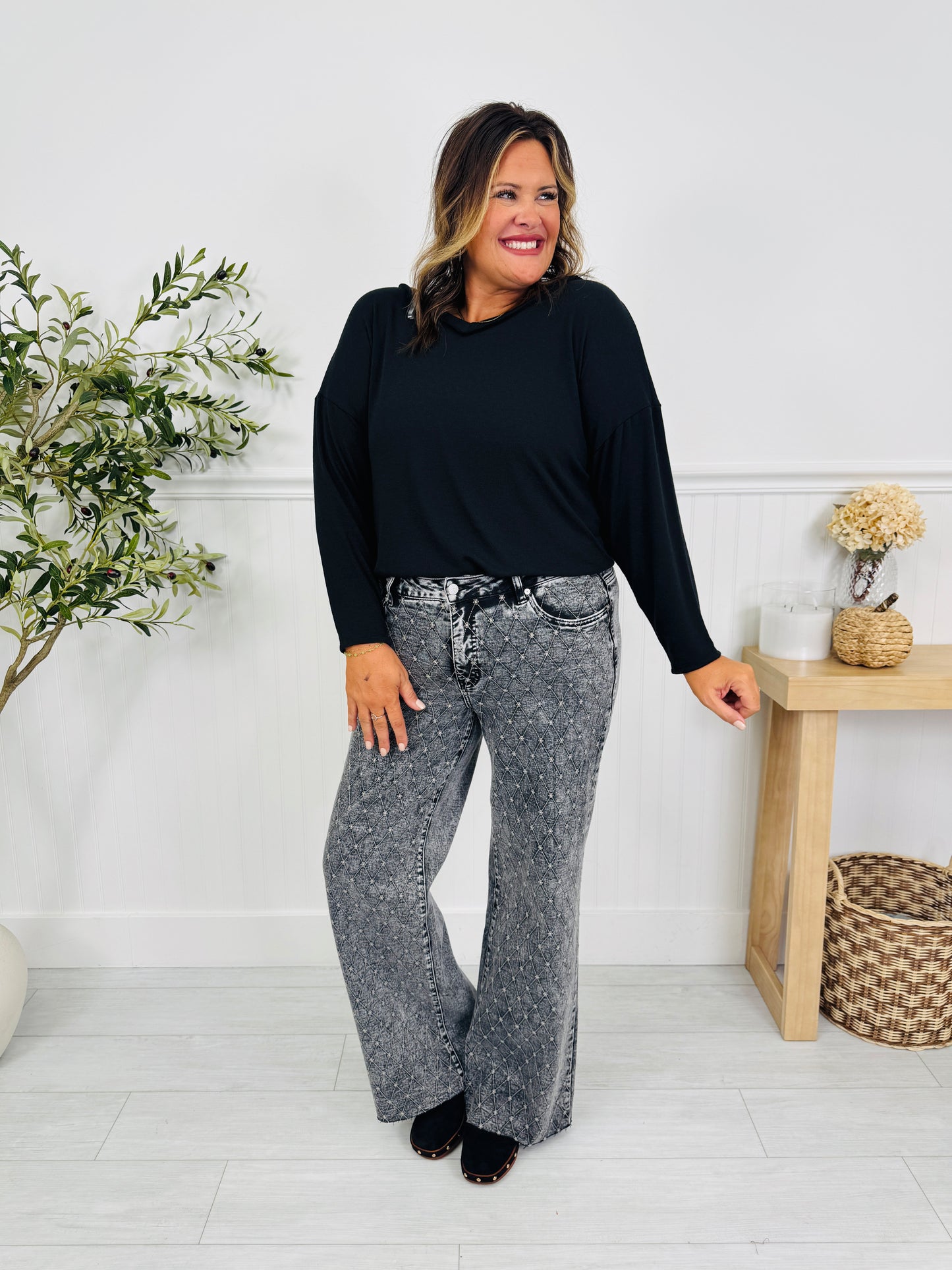 A Little Extra Tummy Control Straight Jeans