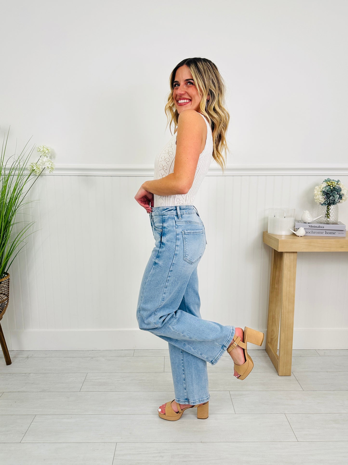 Be Bold Slim Barrel Tummy Control Jeans