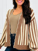 Line It Up Cardigan In Mocha/Oatmeal