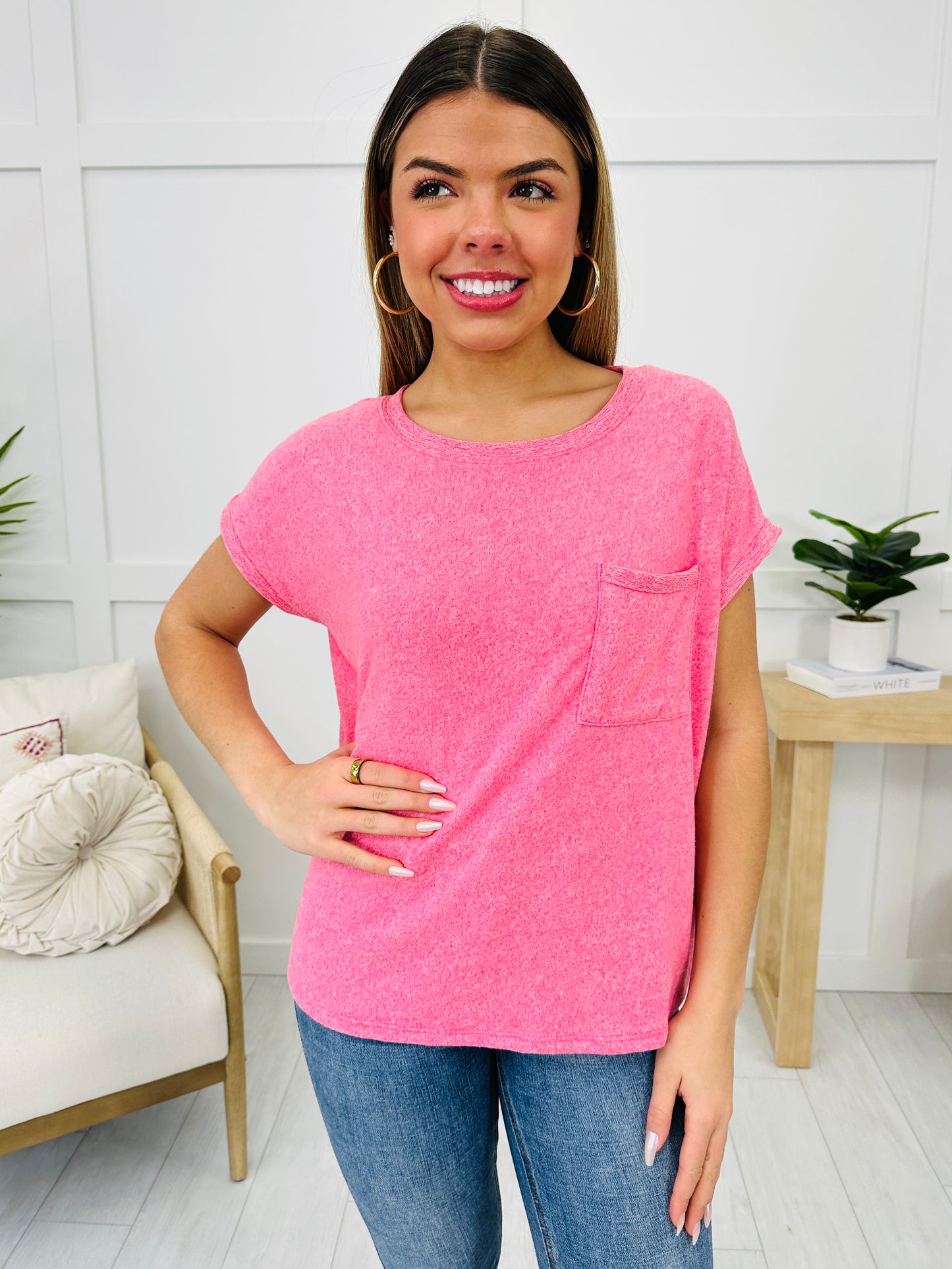 DOORBUSTER! Pocket Perfection Top- Multiple Colors!