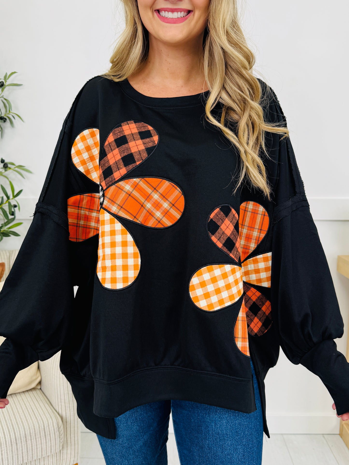 Plaid And Plenty Sweatshirt