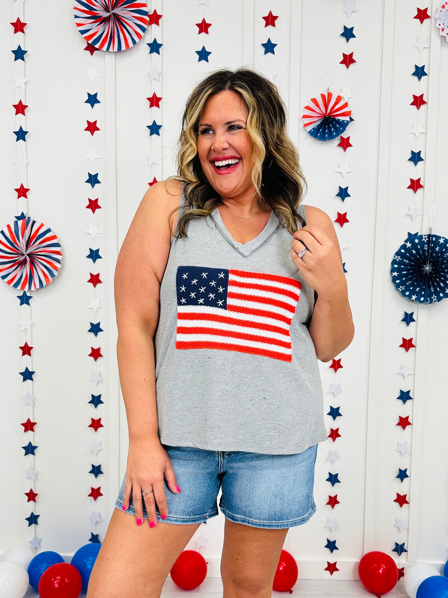Star Spangled Days Tank Top In Multiple Colors