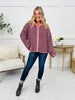 The Favorite Find Cardigan In Dusty Pink/Chocolate