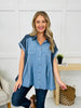 Front Row Feelings Top in Blue