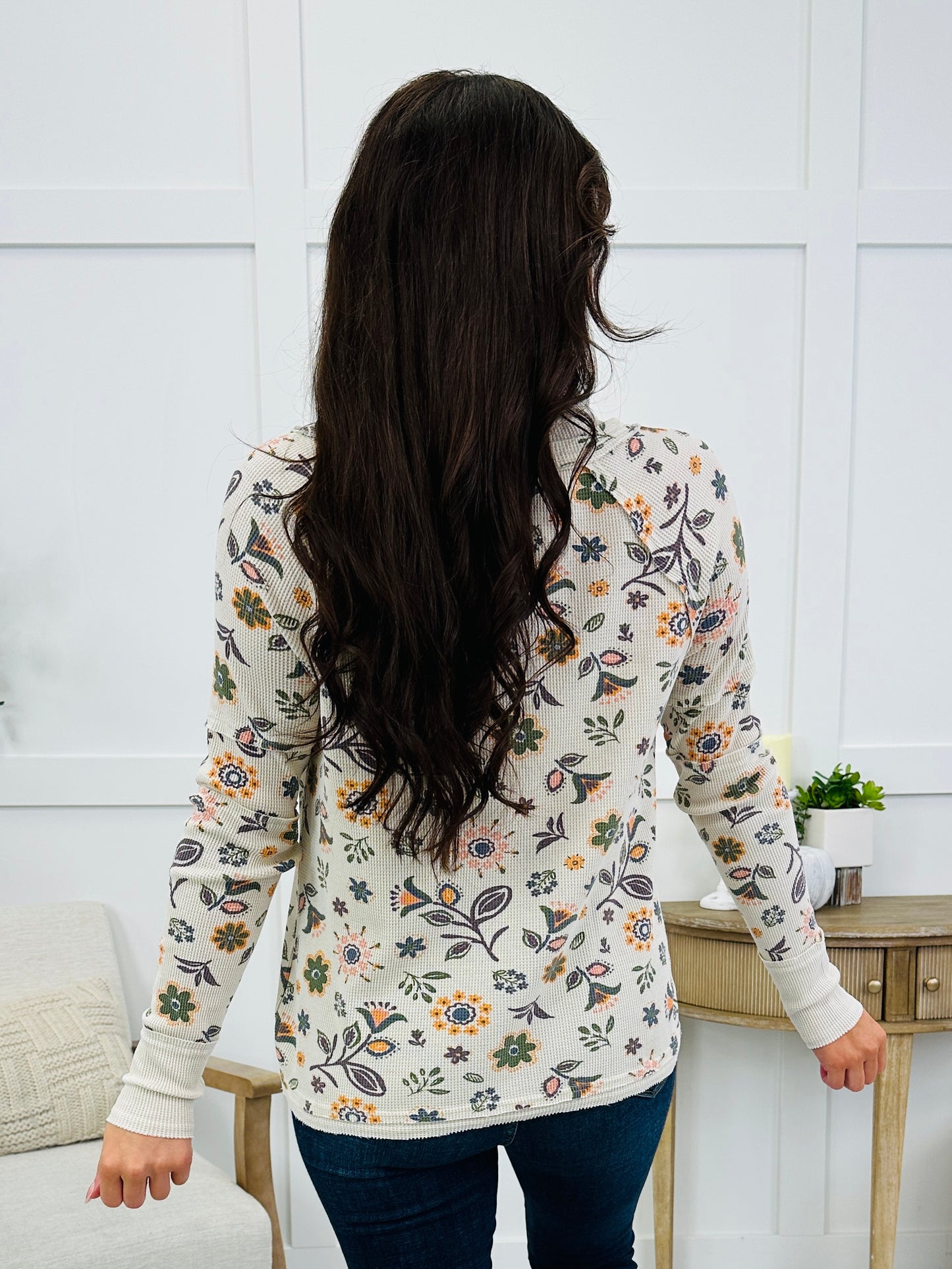 Wildflower Weekend Top In Ecru