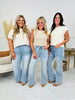 Made You Look Tummy Control Flare Vintage Wash Jeans