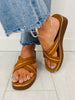 Steady Glow Sandals In Tan