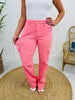 Judy Blue Tickled Pink Straight Leg Cargo Jeans in Reg/Curvy