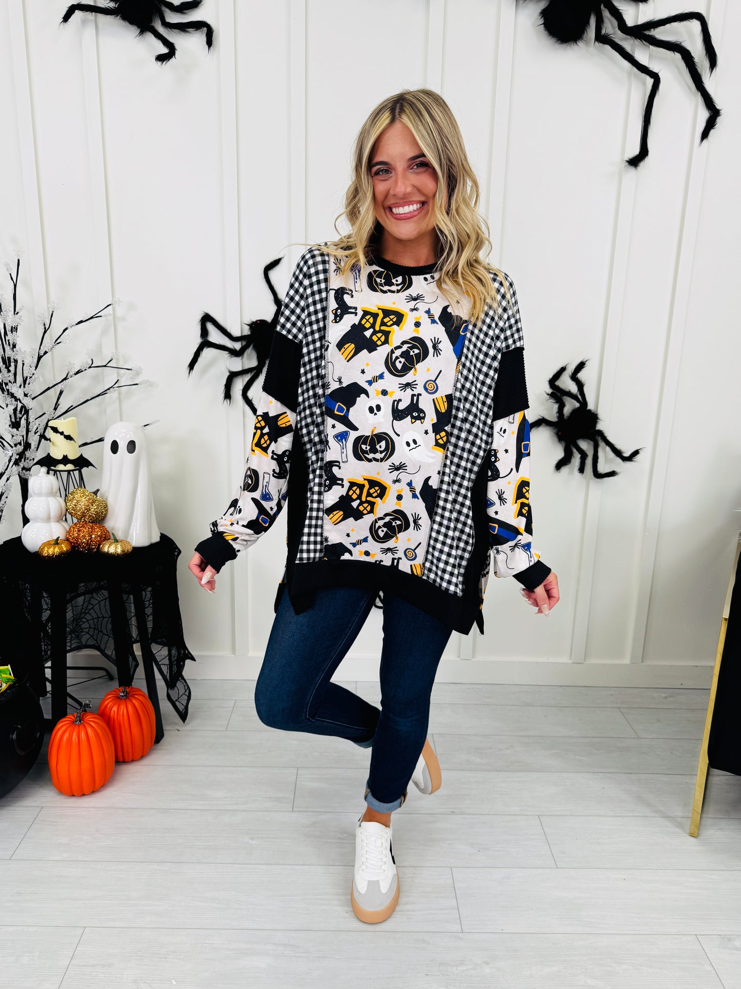 All Things Spooky Top In Haunted House Print