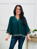 Woodland Romance Top In Hunter Green