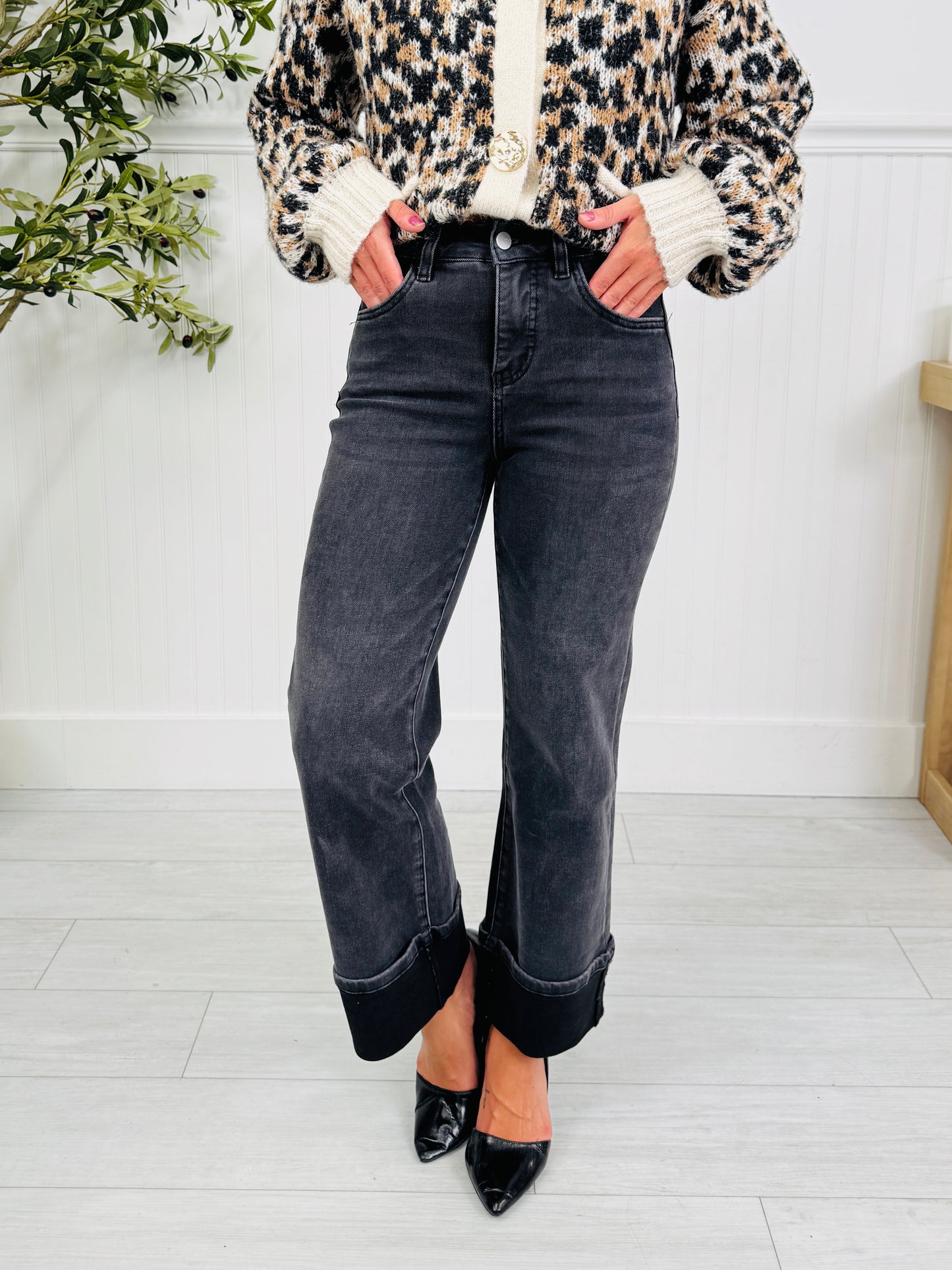 After Dark Tummy Control Cuffed Straight Jeans