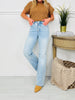 Made You Look Tummy Control Flare Vintage Wash Jeans