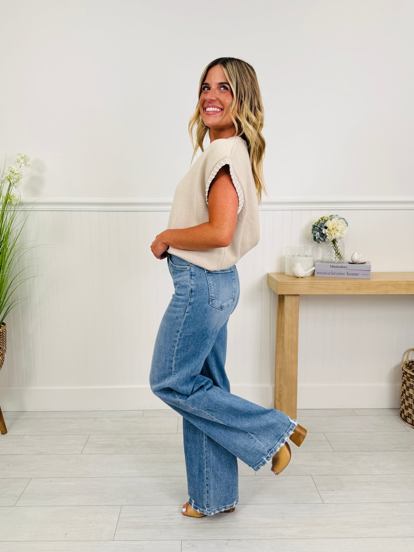 Triple Threat Wide Leg Tummy Control Jeans In Three Inseams