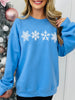 Snowflakes Graphic Crewneck Sweatshirt