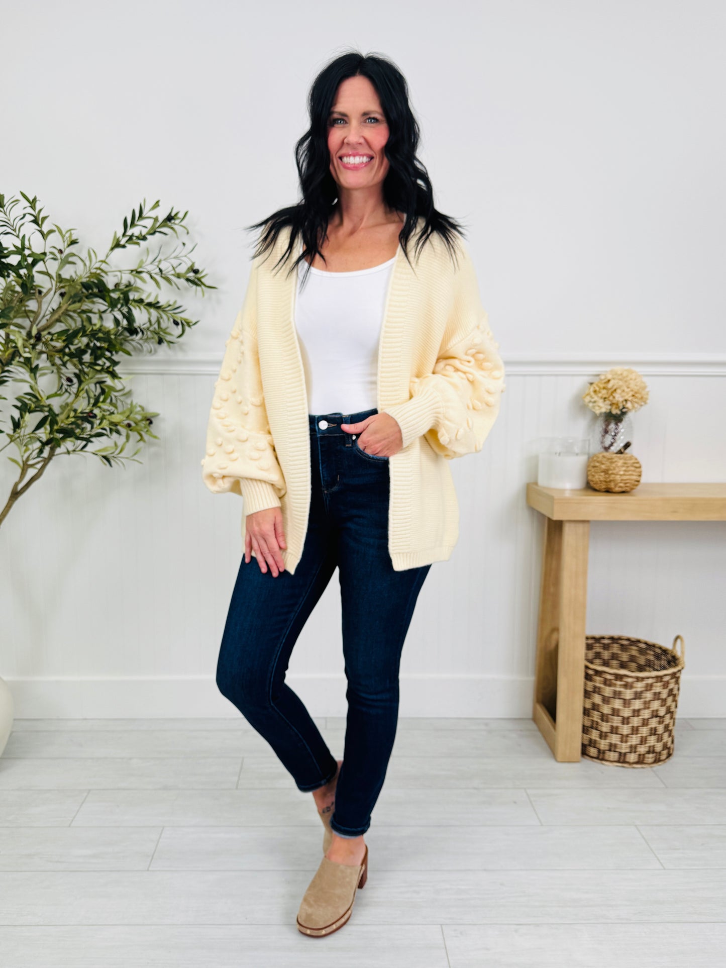 Layer Love Cardigan in Ivory
