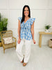 Plaid Ways Top in Blue