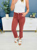 Lovervet Cropped in Color Tummy Control Cropped Straight Leg Jeans-Multiple Colors in Reg/Curvy