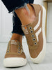 Seaside Slip-Ons Sneakers In Warm Taupe/Beige