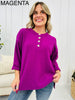 REG/CURVY Cute As a Button Top- Multiple Colors!