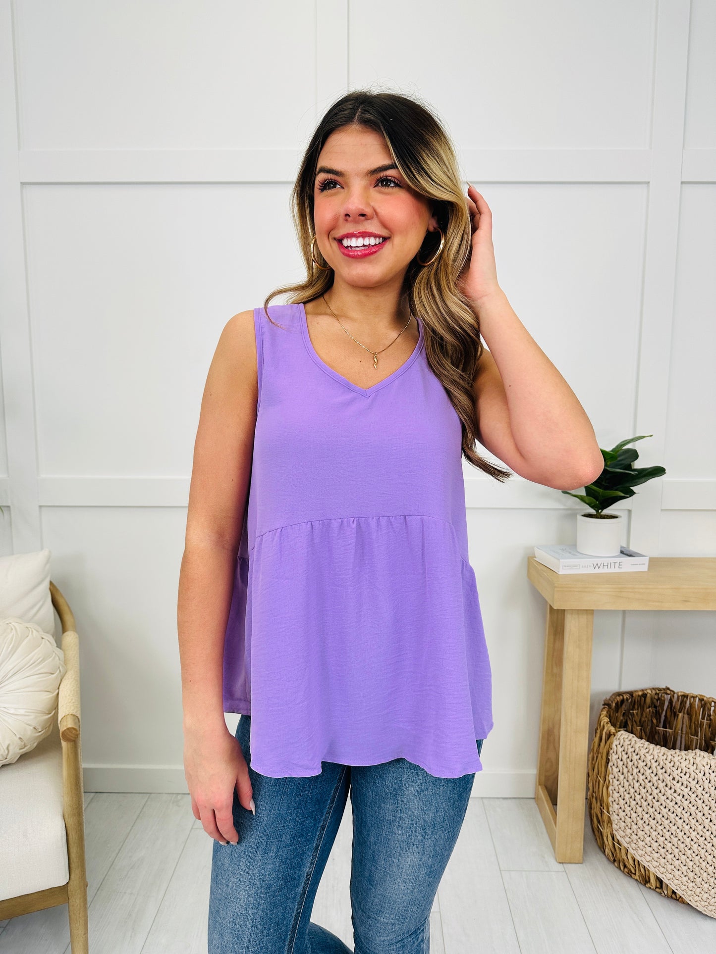 Chasing Daylight Tank Top In Lilac