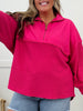 Restock! REG/CURVY MOCO Exclusive The Perfect Mix Pullover In Magenta