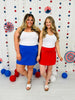 Red, White and Ready Skort In Multiple Colors