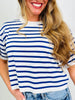 Signature Stripe Top In Blue
