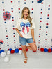 Bow Stars and Stripes Graphic Tee