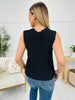 Totally Buttoned Tank Top In Black