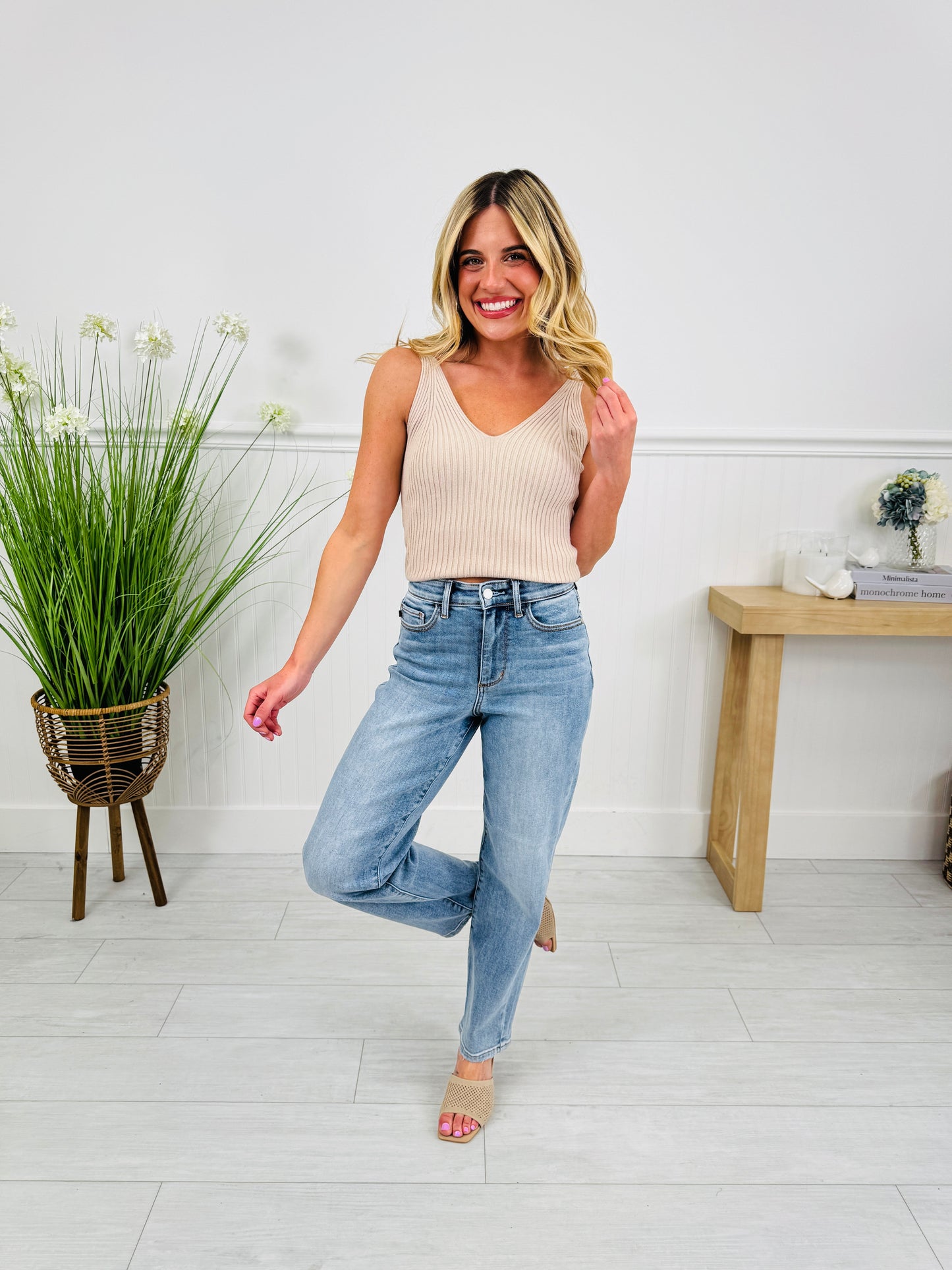 Judy Blue An Ankle Moment Ankle Straight Jeans