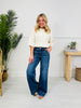 Judy Blue Girl Power Retro Wide Leg Trouser Jeans in Regular and Petite