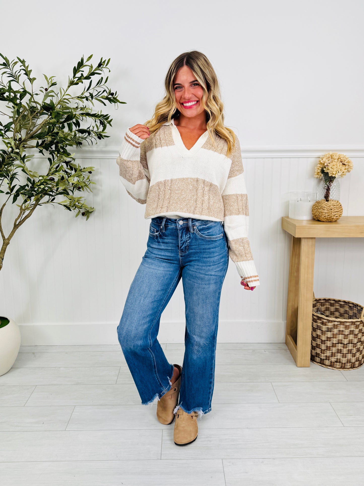 Fashionably Late Straight Tummy Control Jeans