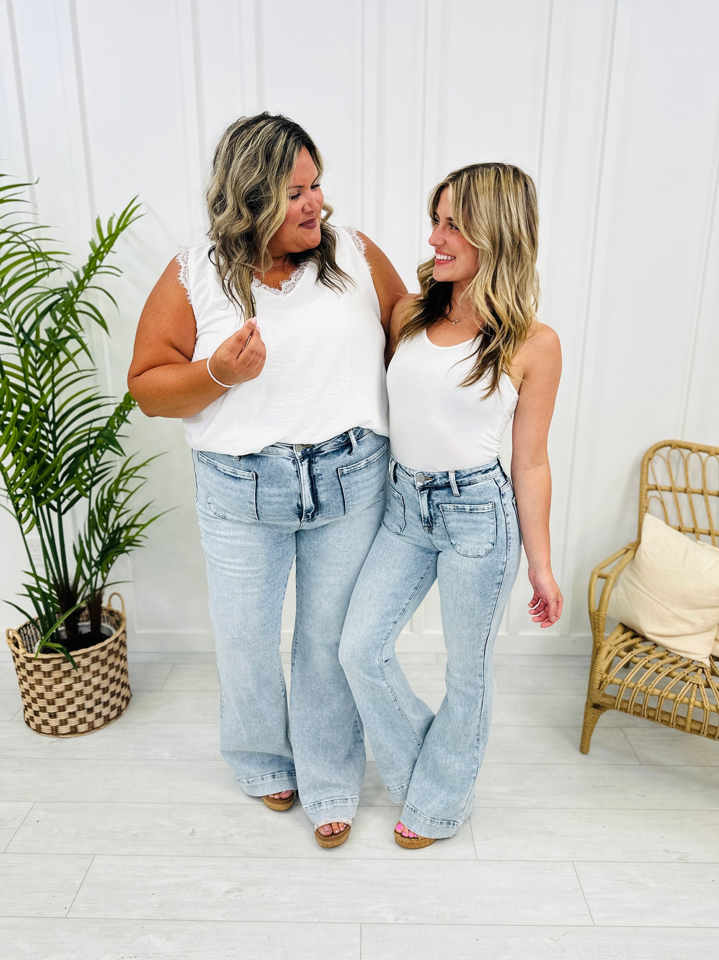 Risen Patch It Up Flare Jeans in REG/CURVY