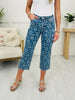 Judy Blue Daisy Daze Cropped Wide Leg Jeans