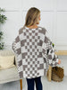 The Final Checkpoint Cardigan in Mocha Brown Combo