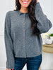 Keep It Classic Cardigan In Charcoal