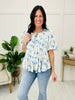 Vintage Blossoms Top In Ivory