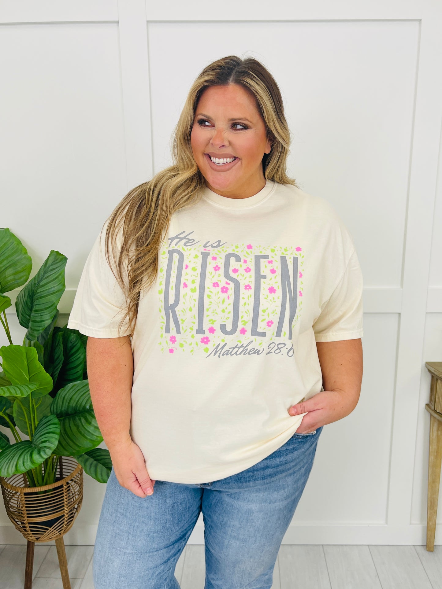 He is Risen Matthew 28:6 Graphic Tee