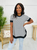 Morning Ease Top in Off White/Black
